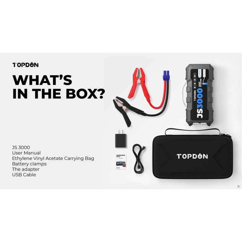 VIKING - TOPDON Car Jump Starter JumpSurge 3000