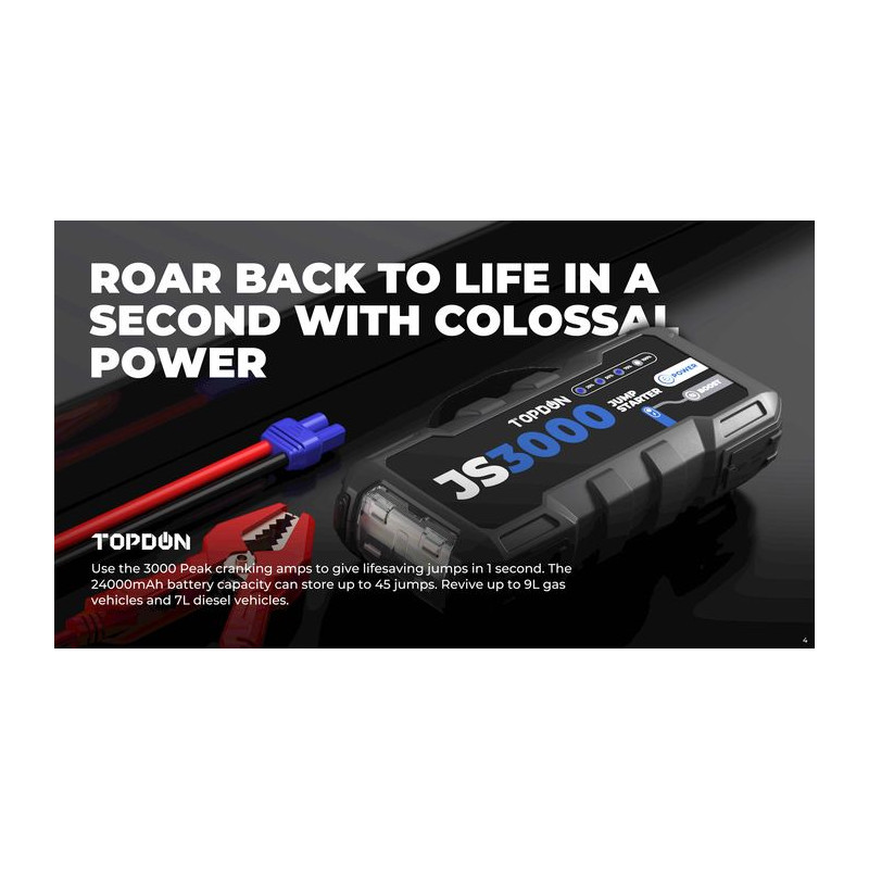 VIKING - TOPDON Car Jump Starter JumpSurge 3000