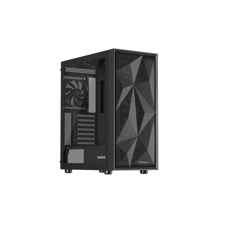 Počítačová skriňa Genesis DIAXID 605F/Midi Tower/Transpar./Čierna