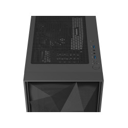 Počítačová skriňa Genesis DIAXID 605F/Midi Tower/Transpar./Čierna