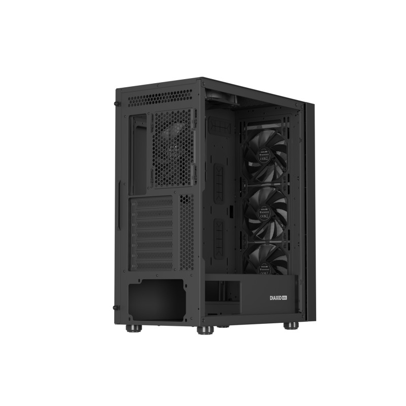 Počítačová skriňa Genesis DIAXID 605F/Midi Tower/Transpar./Čierna