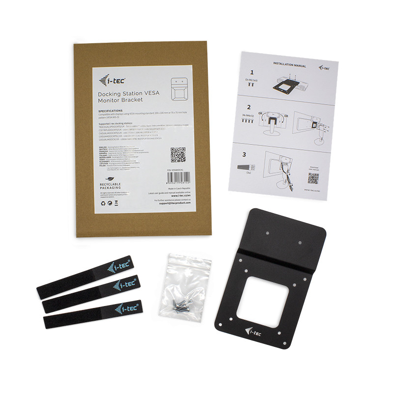 i-tec Docking Station Bracket pre monitory s flat VESA mount