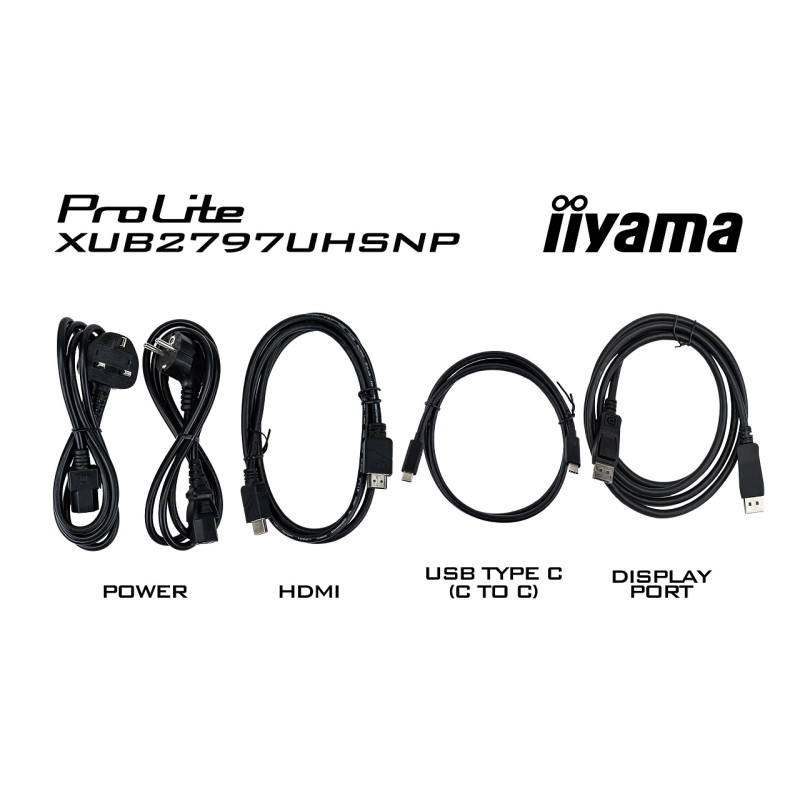 iiyama ProLite/XUB2797UHSNP-B1/27''/IPS/4K UHD/60Hz/4ms/Čierna/5R