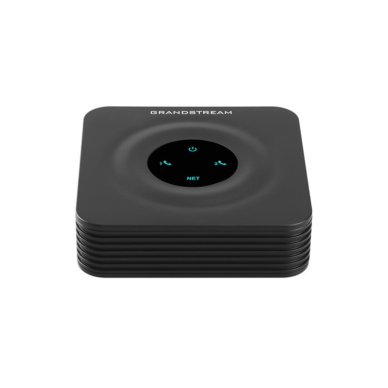 Grandstream HT802 V2 (ATA), 2x FXS, 2 SIP účty, 1x LAN, 3-cestná konf., auto-provisioning