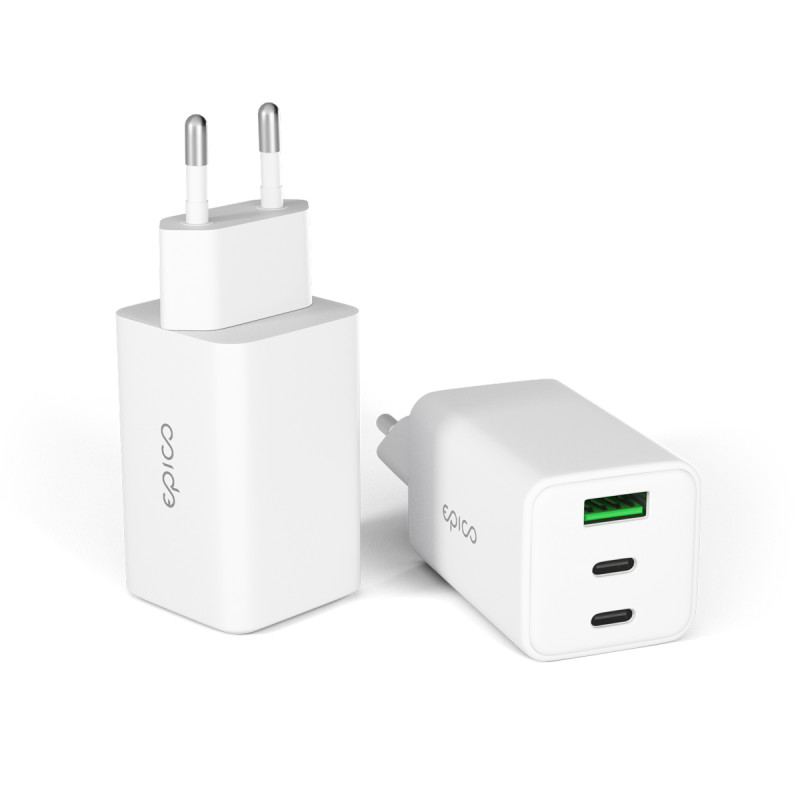Epico UltraBoost GaN 65W sieťový adaptér EA65 - biela