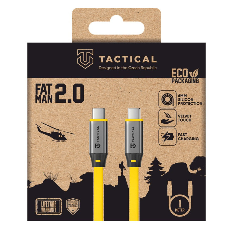 Tactical Fat Man 2.0 Cable USB-C/USB-C 1m Yellow
