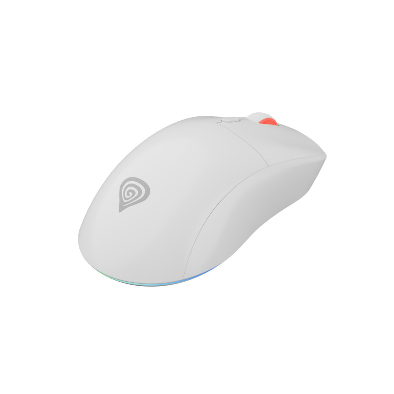 Genesis herná bezdrôtová myš ZIRCON XIII/Herná/Optická/26 000 DPI/Bezdrôtové USB/Biela