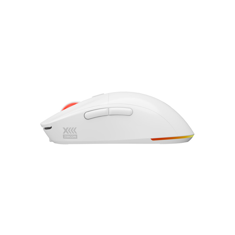 Genesis herná bezdrôtová myš ZIRCON XIII/Herná/Optická/26 000 DPI/Bezdrôtové USB/Biela