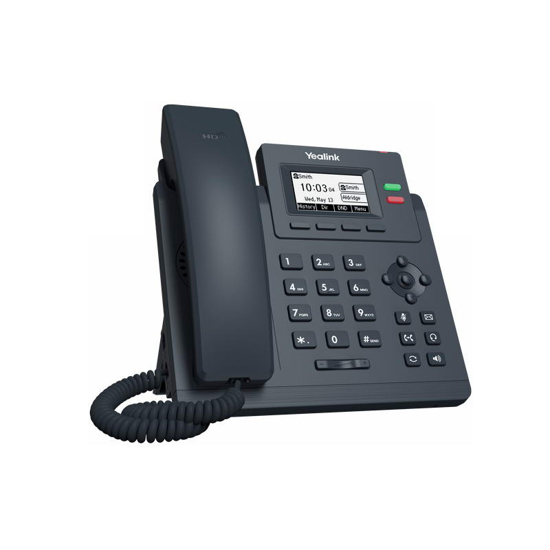 Yealink SIP-T31P SIP telefón, PoE, 2,3'' 132x64 podsv. LCD, 2 x SIP úč., 100M Eth