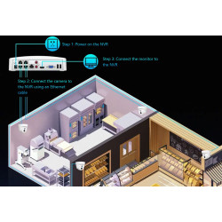Tenda K4P-4TR - PoE kamerový set 4Mpx, 4CH NVR + 4x IP kamera 4Mpx, IP67, zvuk, web. rozhranie, SK app