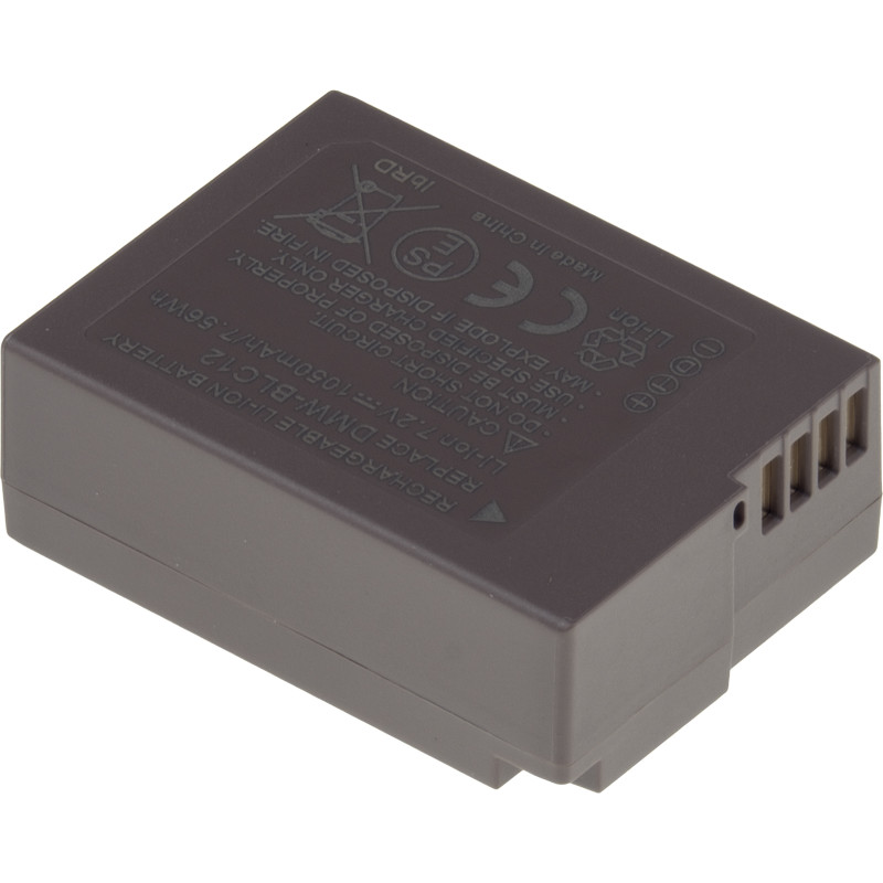 Batérie T6 Power pre Panasonic DMW-BLC12E, BP-DC12, 1050mAh, 7,5Wh, USB-C