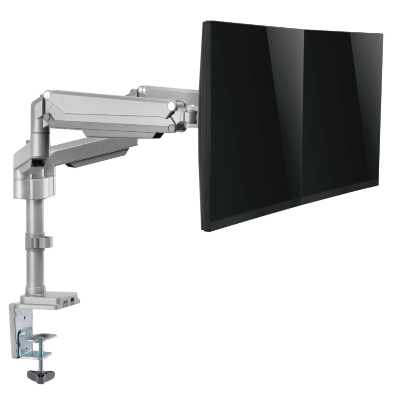 EATON - Držiak pre montáž monitora na stôl, pre 2x 13-34, Flex Arm, USB, Audio konektory