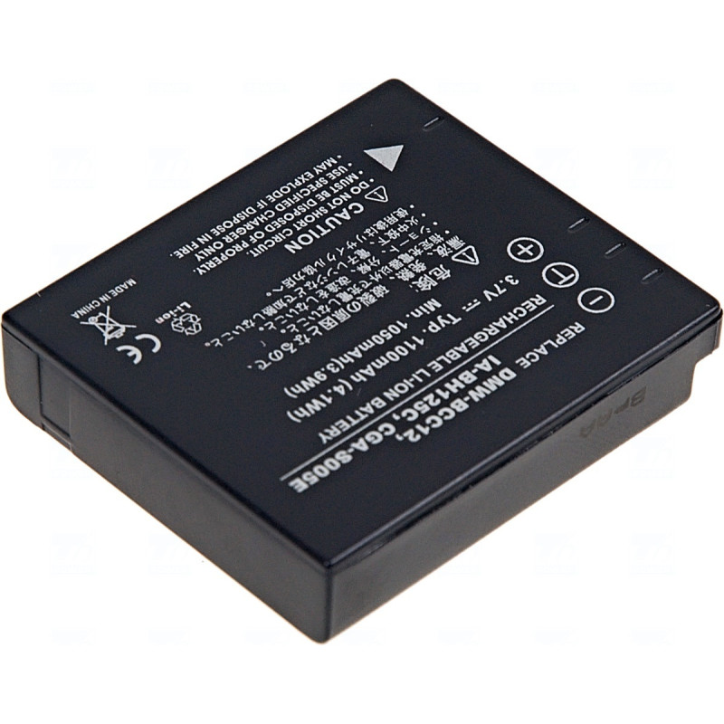 Batéria T6 power Samsung IA-BH125C, CGA-S005, D-Li106, DB-60, DB-65, DMW-BCC12, NP-70, 1100mAh