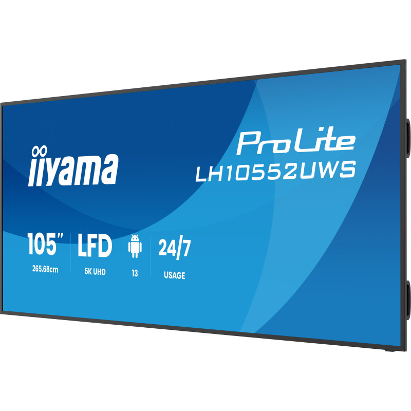 105'' iiyama LH10552UWS-B1AG: IPS, 5K, USB-C, 24/7