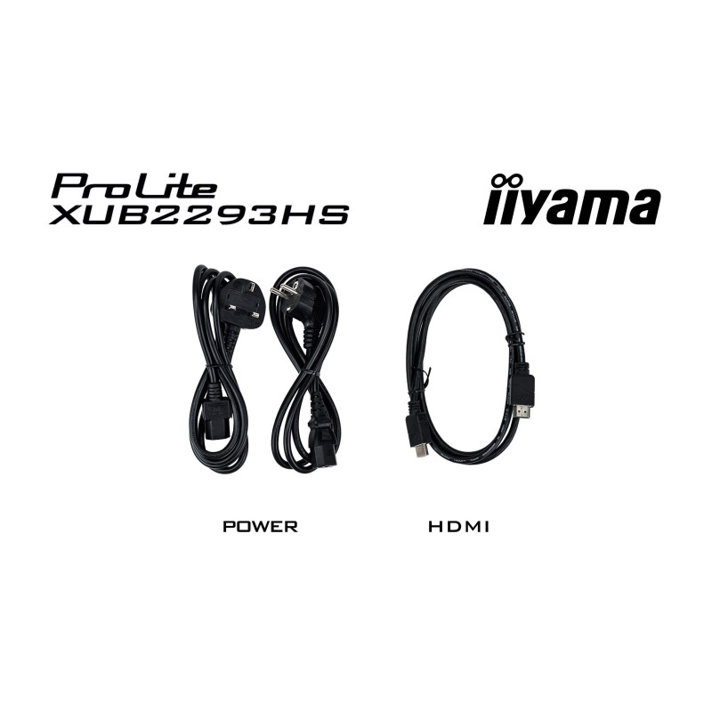 iiyama ProLite/XUB2293HS-B6/21,5''/IPS/FHD/100Hz/1ms/Black/3R