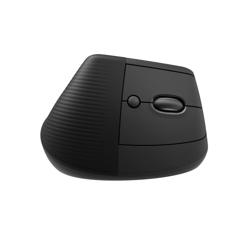 Logitech Lift/Vertikálna/Optická/Pre pravákov/4 000 DPI/USB+BT/Grafitová