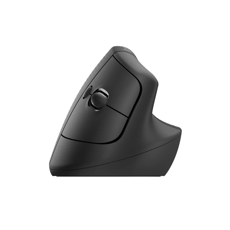 Logitech Lift/Vertikálna/Optická/Pre pravákov/4 000 DPI/USB+BT/Grafitová