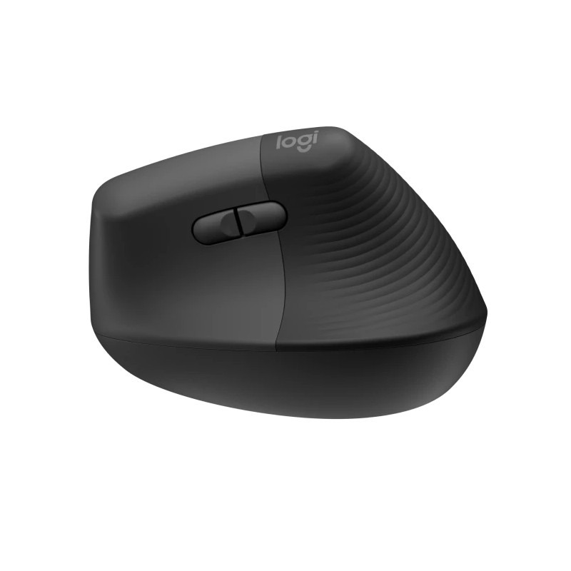 Logitech Lift/Vertikálna/Optická/Pre pravákov/4 000 DPI/USB+BT/Grafitová