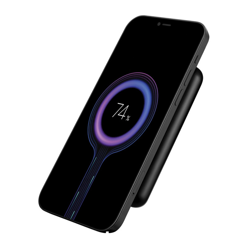 NONAME - Sandberg SemiSolidState Magnet Powerbank 10000 mAh PD20W, magnetická powerbanka, čierna