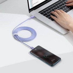 NONAME - Baseus CAJY000705 Crystal Shine Series Dátový Kabel USB-C - USB-C 100W 2m Purple
