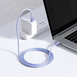 NONAME - Baseus CAJY000705 Crystal Shine Series Dátový Kabel USB-C - USB-C 100W 2m Purple