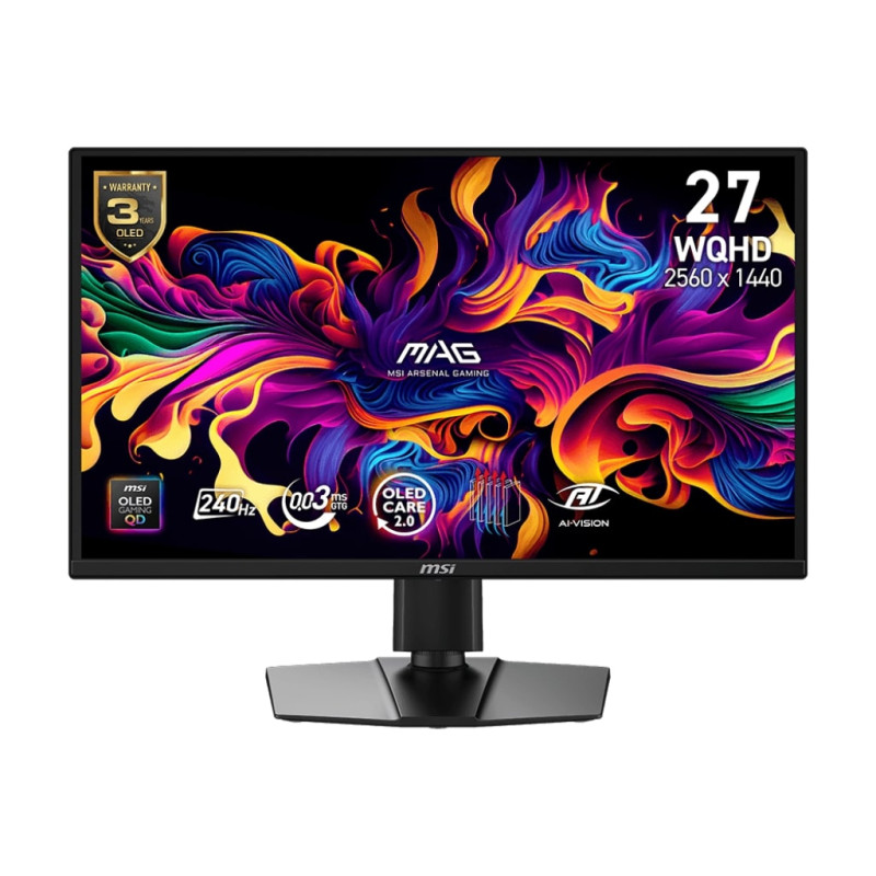 MSI MAG/272QP QD-OLED X24/26,5''/QD-OLED/QHD/240Hz/0,03ms/Čierna/3R