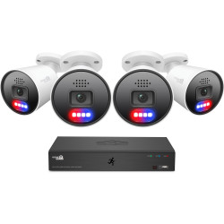 iGET HGNVK88604 - Kamerový MegaHD 6K PoE SMART set, 8CH NVR + 4xIP 6K kamera, zvuk, AI detekcia