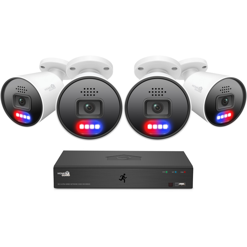iGET HGNVK88604 - Kamerový MegaHD 6K PoE SMART set, 8CH NVR + 4xIP 6K kamera, zvuk, AI detekcia