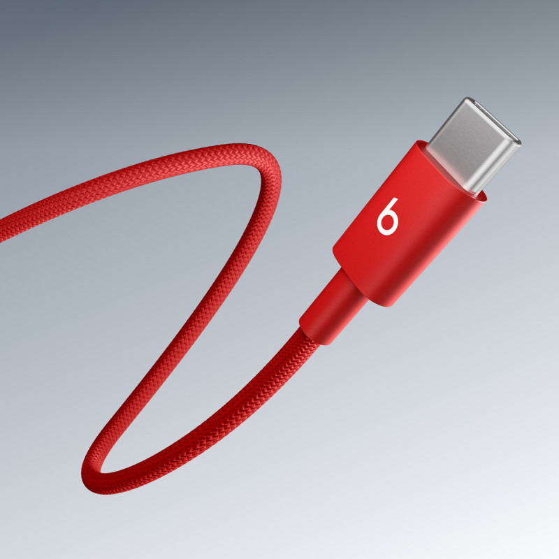 APPLE - Beats 240W USB-C/USB-C Braided Cable (3m) - Red