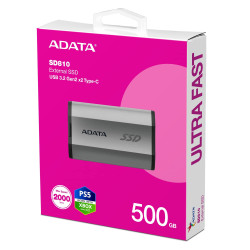 ADATA SD810/500GB/SSD/Externá/Strieborná/5R