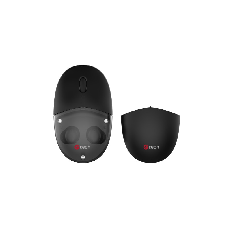 Myš s TWS sluchátkami C-TECH WLM-21 Dual mode,