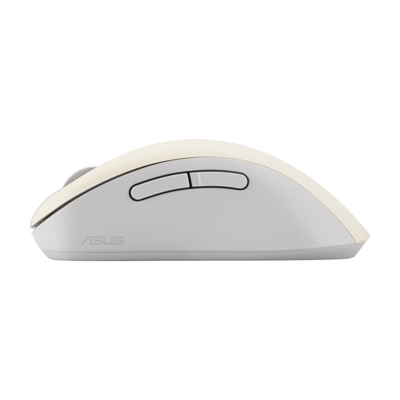 ASUS Wireless Mouse MD102/Kancelárska/Optická/Pre pravákov/1 600 DPI/USB+BT/Béžová