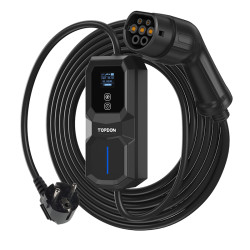 VIKING - TOPDON PulseQ AC Portable - 3,7 kW/konektor IEC62196-2 Typ/LCD displej/IP65/5m