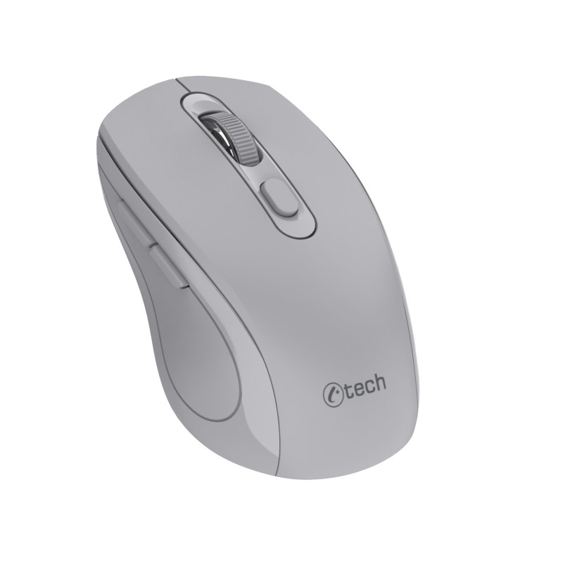 Myš C-TECH WLM-12, BT5.0 + 2,4 GHz, sivá