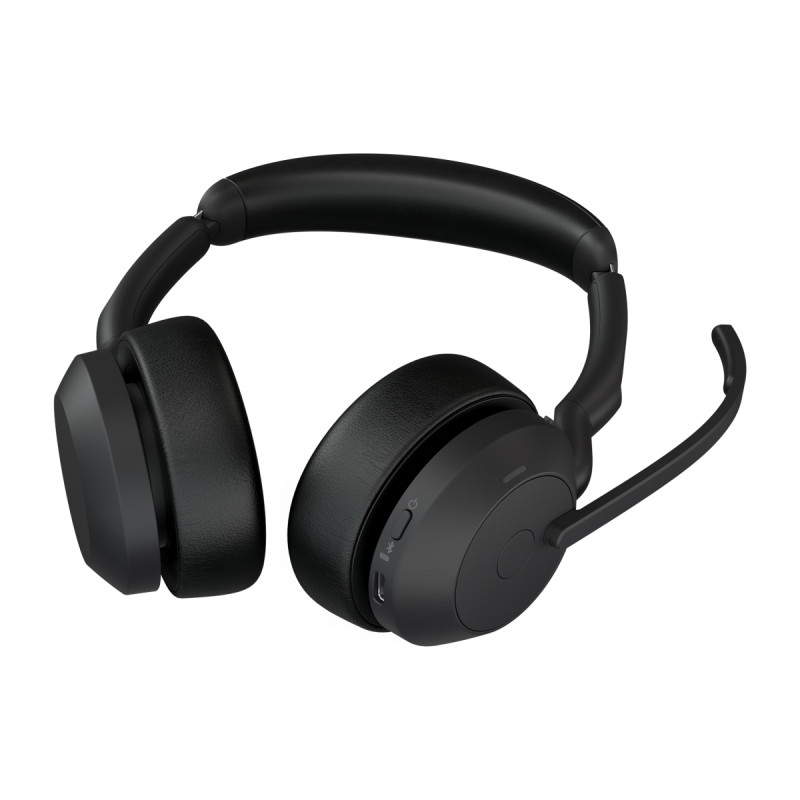 Jabra Evolve2 55/Stereo/ANC/USB/BT-USB/Bezdrať/Stand/Čierna