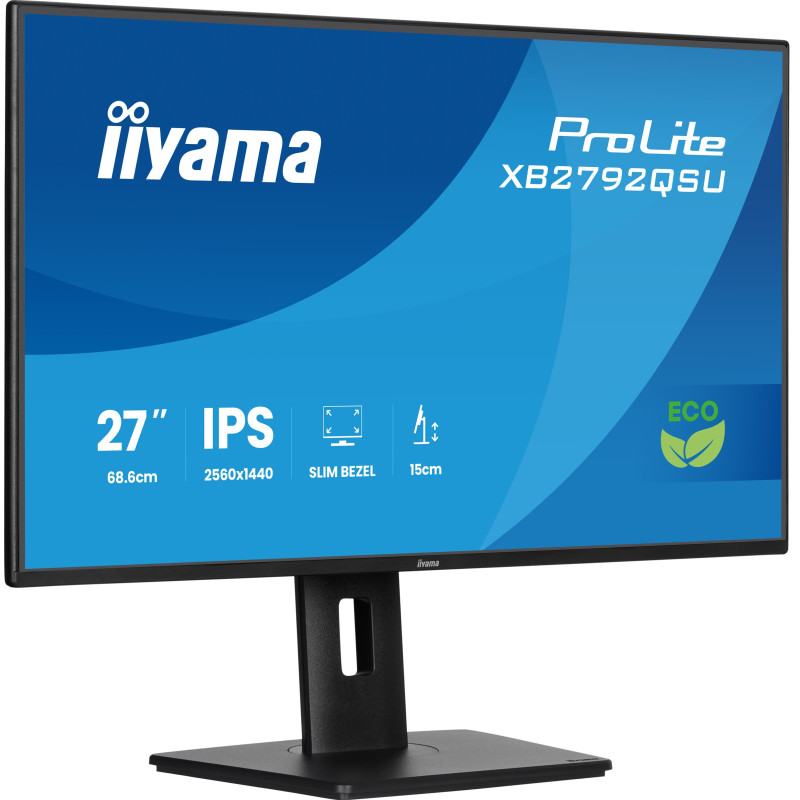 iiyama ProLite/XB2792QSU-B1/27''/IPS/QHD/120Hz/3ms/Čierna/3R