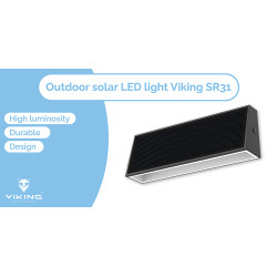 Vonkajšie solárne LED svetlo Viking SR31/700 lm/IP44/4 režimy/denná biela
