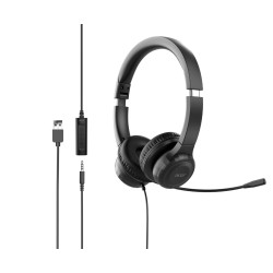 Acer Office Headset AHW154/Stereo/Jack/Drôt/Čierna