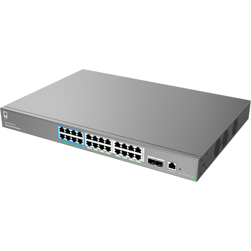 Grandstream GWN7803PH Pre L2++, Managed switch, 24x 1Gb RJ45, PoE, SFP+