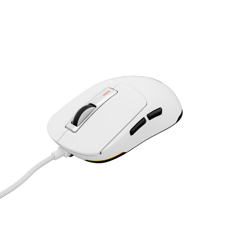 Genesis herná myš KRYPTON 660/Herná/Optická/12 000 DPI/Drôtové USB-A/Biela