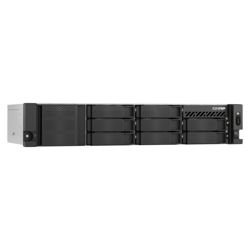 QNAP TS-855eU-RP-8G (8core 2,8 GHz, 8 GB RAM, 8x SATA, 2x 2,5GbE, 2x M.2 NVMe, 2x PCIe, malá hĺbka)