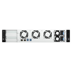 QNAP TS-855eU-RP-8G (8core 2,8 GHz, 8 GB RAM, 8x SATA, 2x 2,5GbE, 2x M.2 NVMe, 2x PCIe, malá hĺbka)