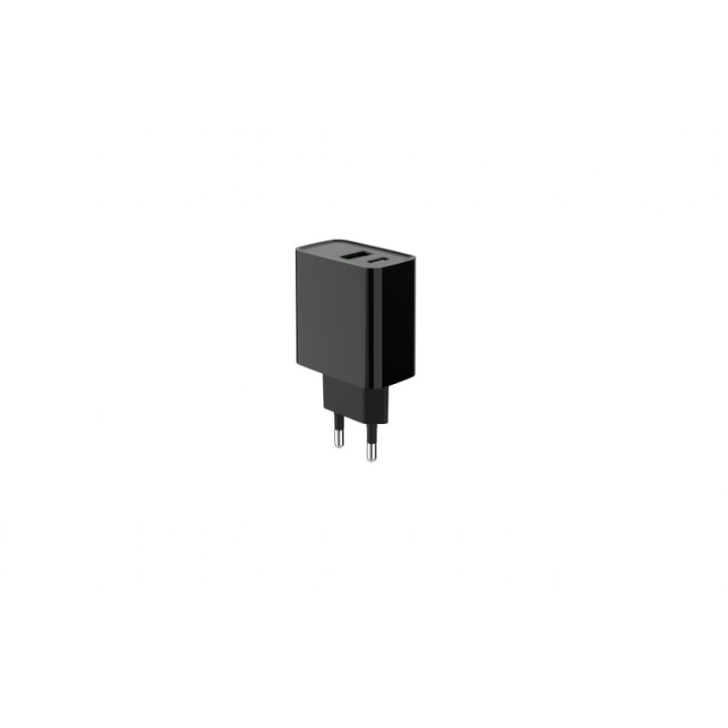 GEMBIRD PD nabíjačka USB-A USB C 20W čierna