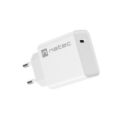 Univerzálna nabíjačka Natec RIBERA 20W 1X USB-C, biela