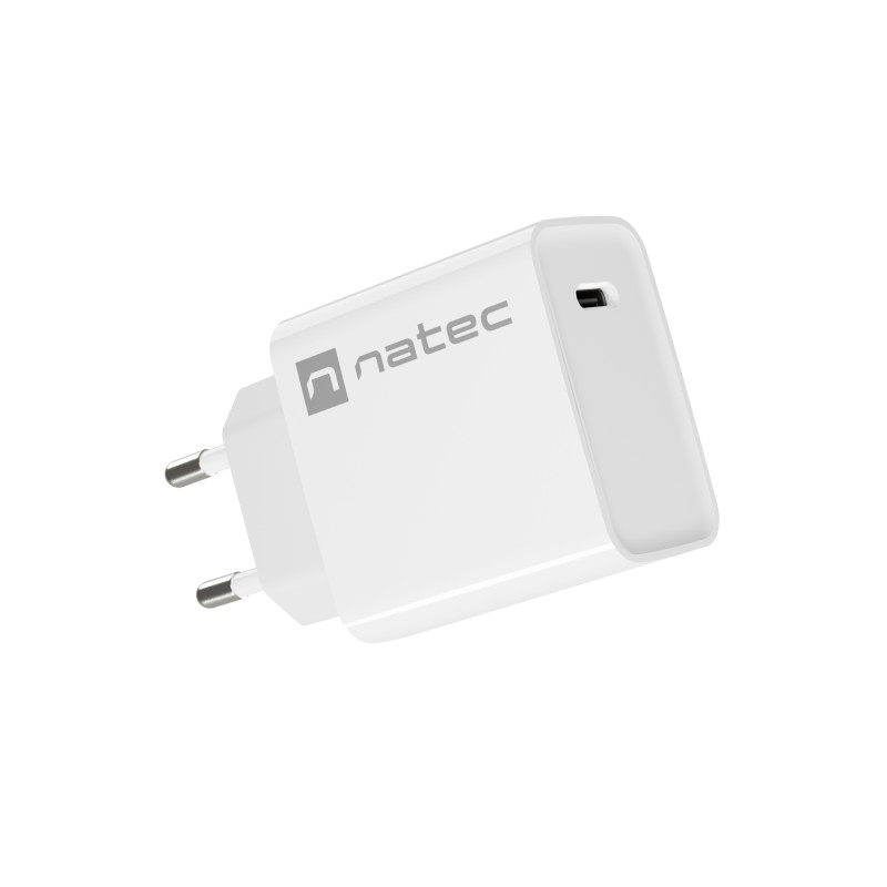 Univerzálna nabíjačka Natec RIBERA 20W 1X USB-C, biela