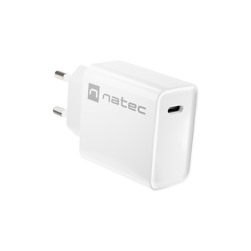 Univerzálna nabíjačka Natec RIBERA 20W 1X USB-C, biela