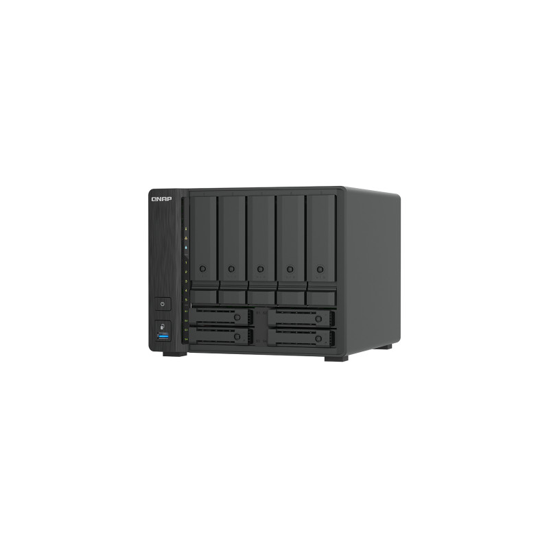 QNAP TS-h966TX-8G (i3 6core, ZFS, 8GB RAM, 5x 3,5'' SATA + 4x 2,5'' U.2, 2x 2,5GbE, 2x Thunderbolt 4)