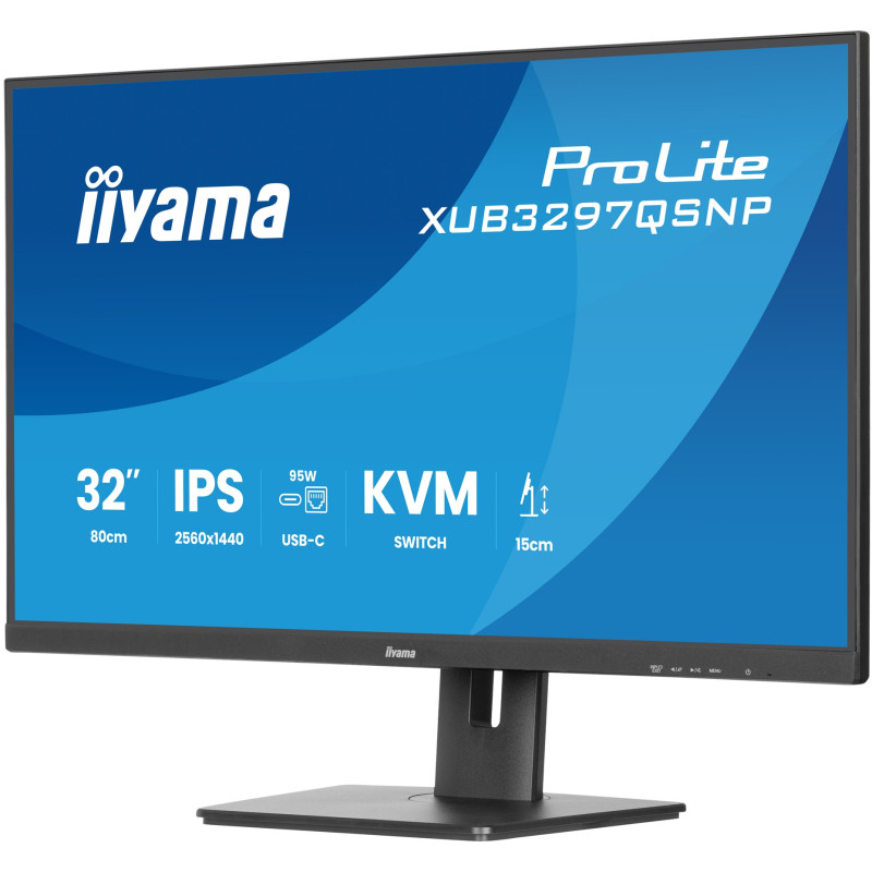 iiyama ProLite/XUB3297QSNP-B1/32''/IPS/QHD/100Hz/1ms/Čierna/5R