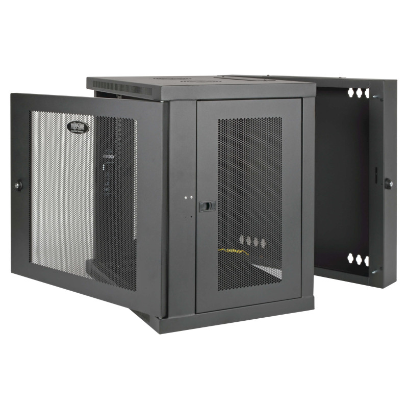EATON - Skriňa SmartRack 12U, Š - 600mm, Hl - 550mm, hĺbka pre prepínače, montáž na stenu