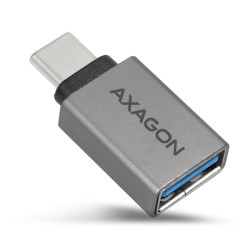 AXAGON RUCM-AFA, redukcia USB-C (M) - USB-A (F), USB 3.2 Gen 2, 3A, ALU